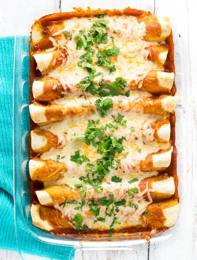 Easy Chicken Enchiladas