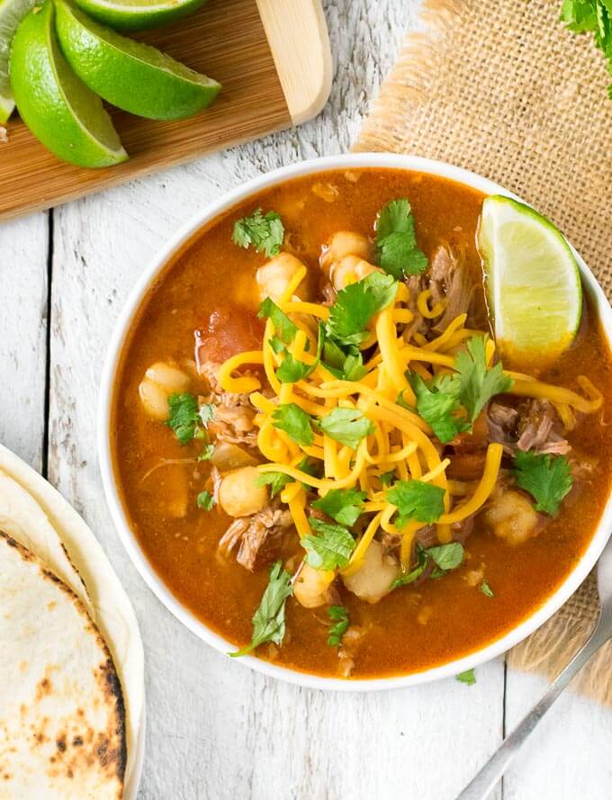 Mexican Posole Soup.