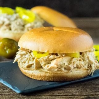 Crock Pot Mississippi Crack Chicken Sandwiches