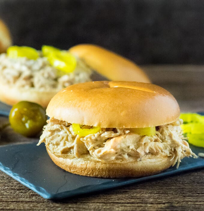 Mississippi Crack Chicken Sandwiches