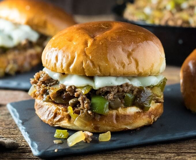 Philly Cheesesteak Sloppy Joes