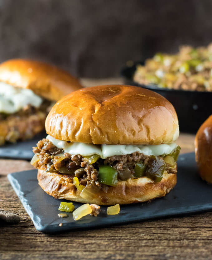 Philly Cheesesteak Sloppy Joes