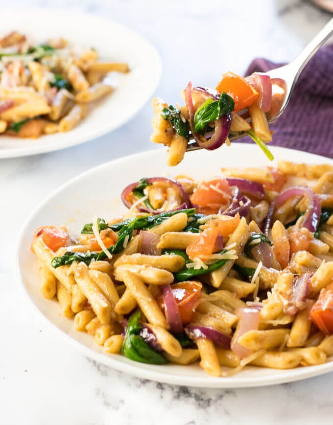 10 MInute Balsamic Tuscan Pasta