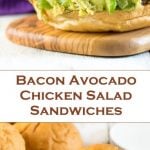 Bacon Avocado Chicken Salad Sandwiches recipe