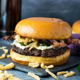 Bacon Jalapeno Popper Restaurant Burger