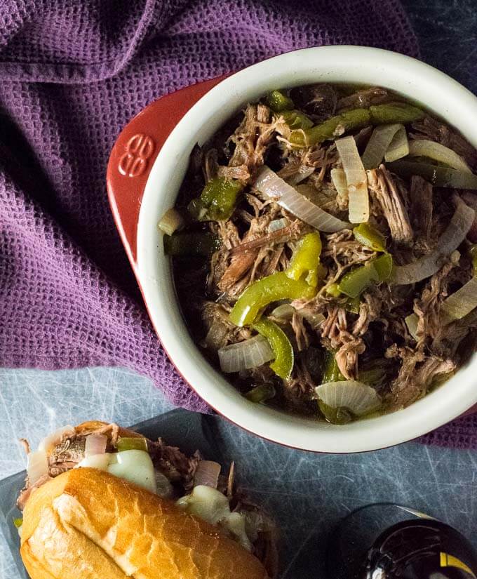 Slow Cooker Cheesesteaks