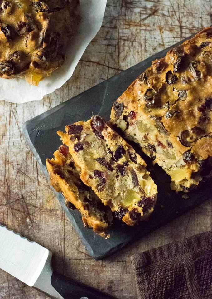 receita de bolo de frutas à moda antiga