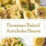 Parmesan Baked Artichoke Hearts recipe - Party Appetizer
