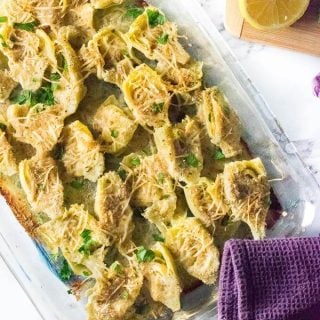 Parmesan Baked Artichoke Hearts recipe