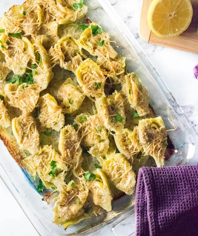 Parmesan Baked Artichoke Hearts recipe.