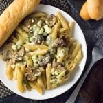 Blue Cheese Mushroom Pasta