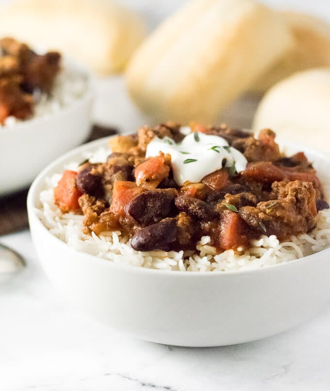 Chili Rice Bowl