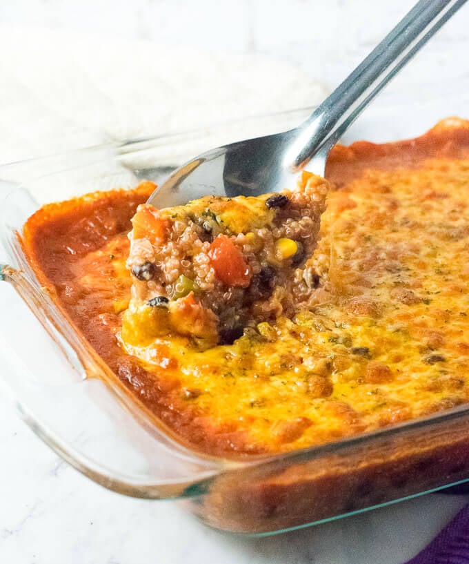 Quinoa Enchilada Casserole