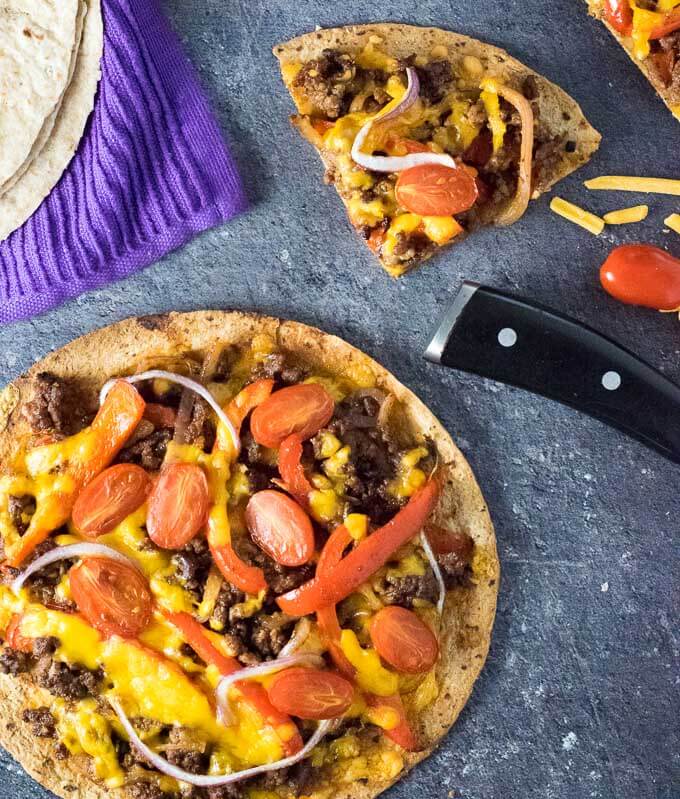 Healthy Tortilla Pizza