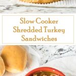 Slow Cooker Shredded Turkey Sandwiches recipe