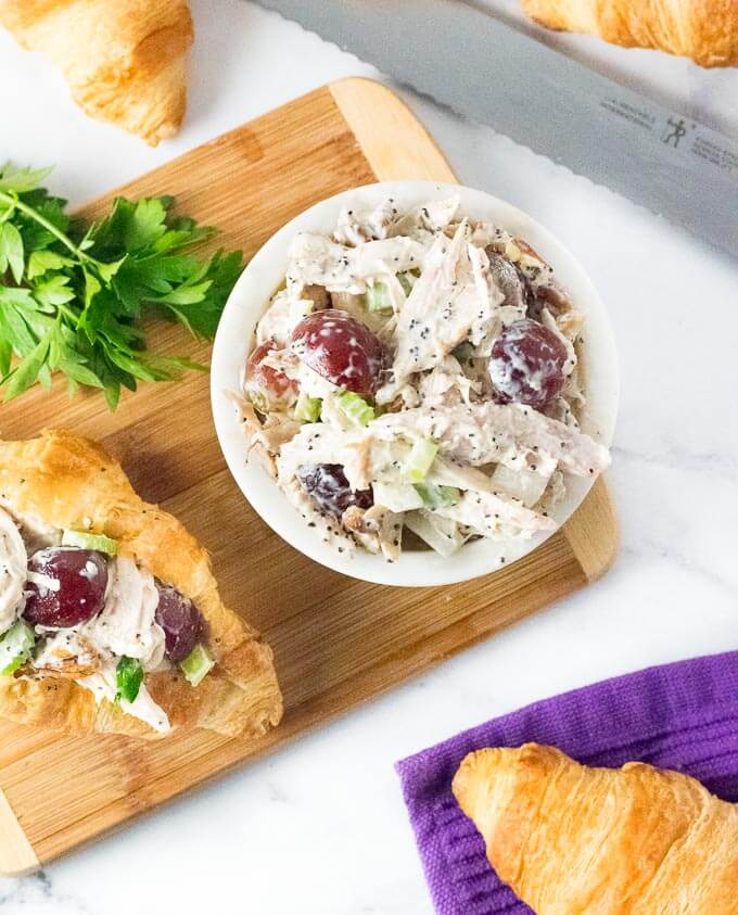 Chicken Salad with Grapes and Pecans Recipe.