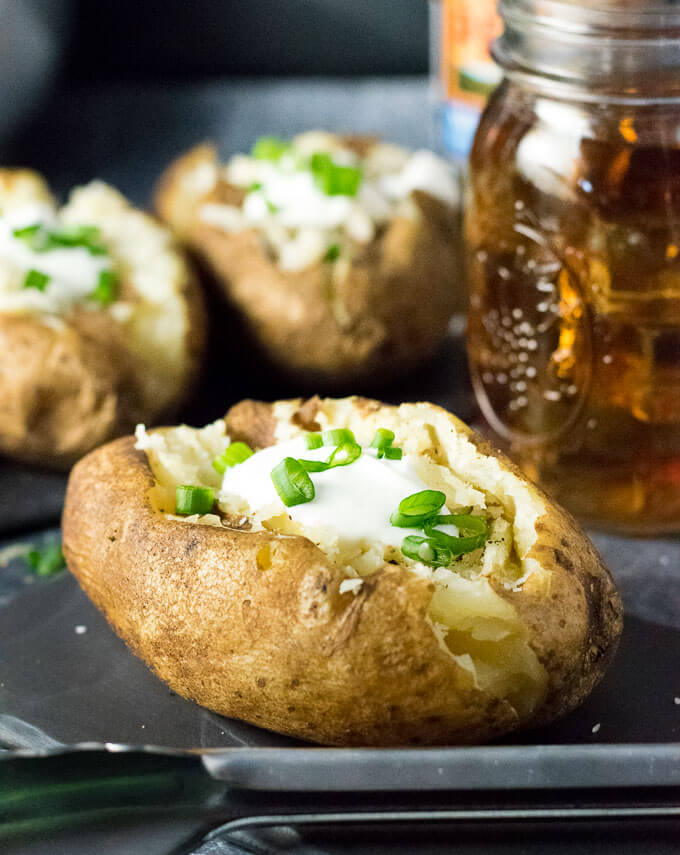 Baked Potato on Grill