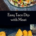 Easy Taco Dip with Meat recipe - Party Appetizer
