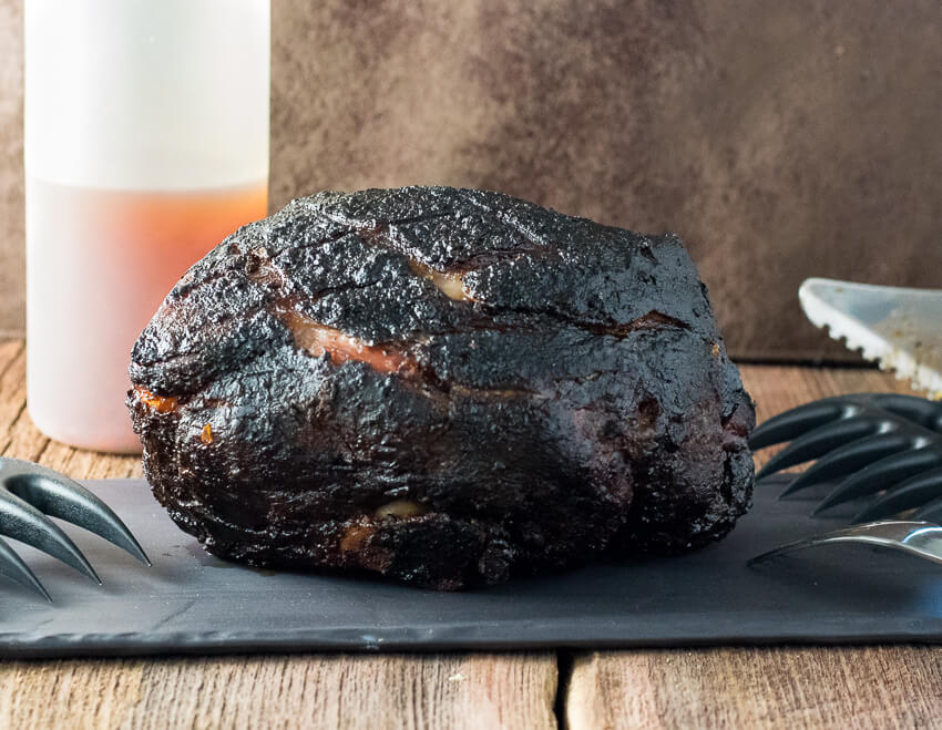 Smoked Pork Shoulder with Carolina BBQ Sauce