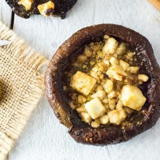 Balsamic Feta Baked Portobello Mushrooms