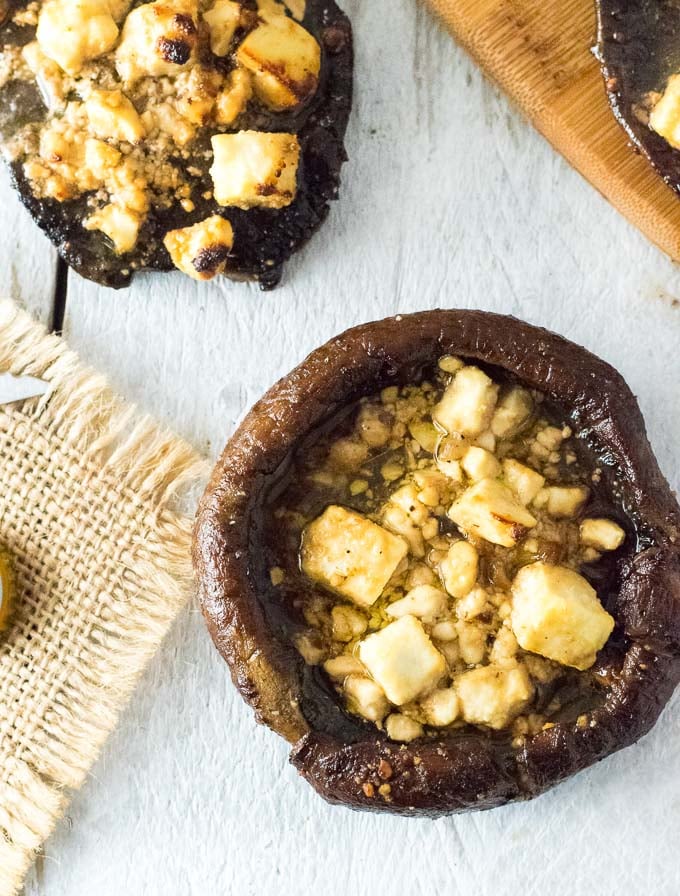 Baked Portobello Mushrooms.