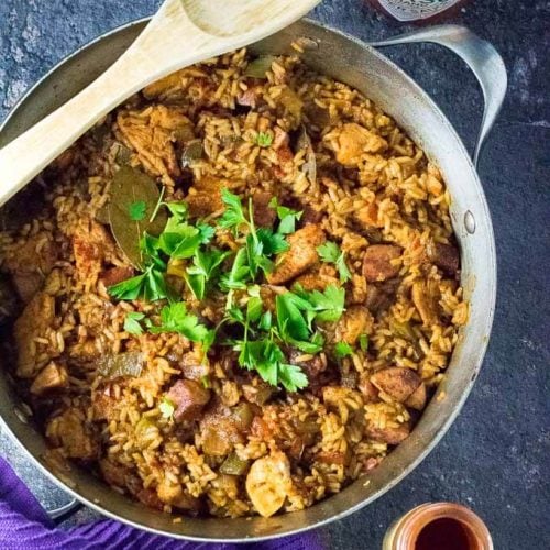 Authentic Chicken and Sausage Jambalaya - Fox Valley Foodie