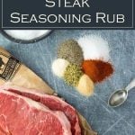Steak Seasoning Rub recipe #grilling #steak #cookout #sponsored