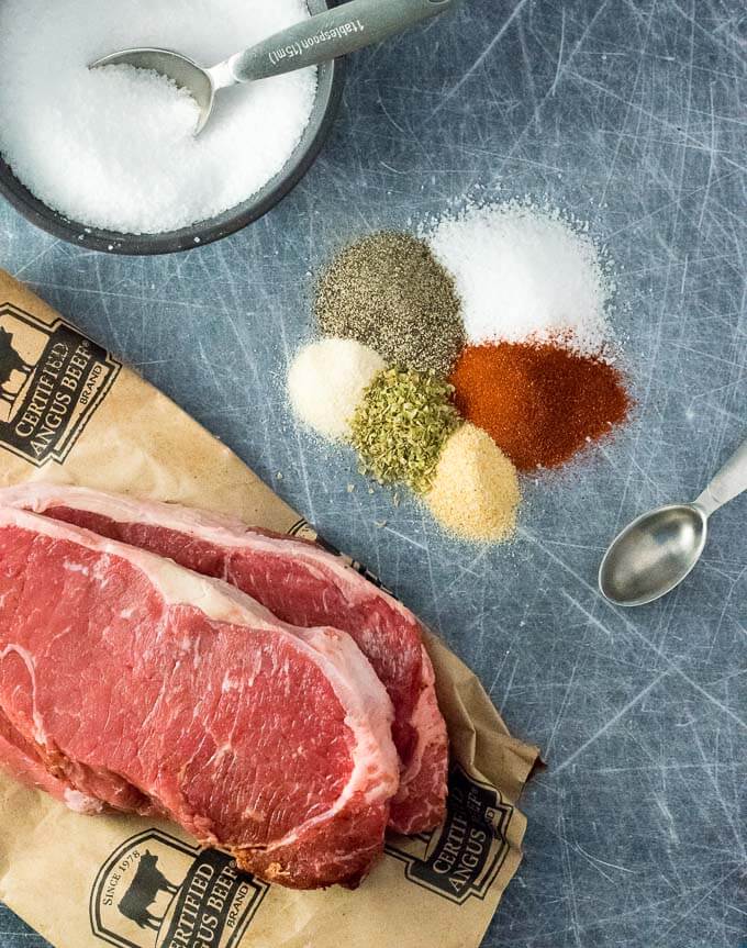 Showing steak seasoning rub ingredients. 