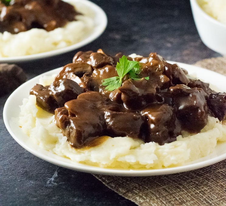 BEEF TIPS AND GRAVY