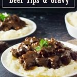 Beef Tips and Gravy recipe #beef #dinner #gravy