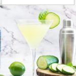 Cucumber Martini recipe #cocktail #drink #vodka #martini #liquor