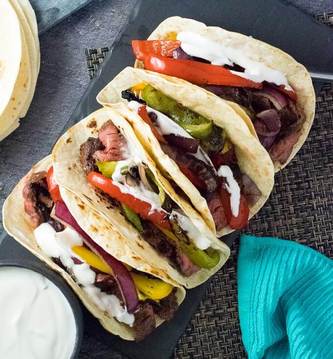 Grilled Steak Fajitas