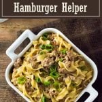 Homemade Hamburger Helper recipe #dinner #beef #easy #pasta