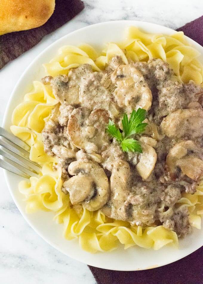 How to Make Ground Beef Stroganoff