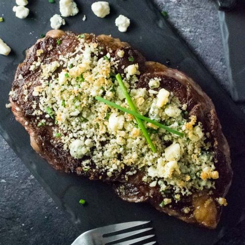 Blue Cheese Crusted Steaks