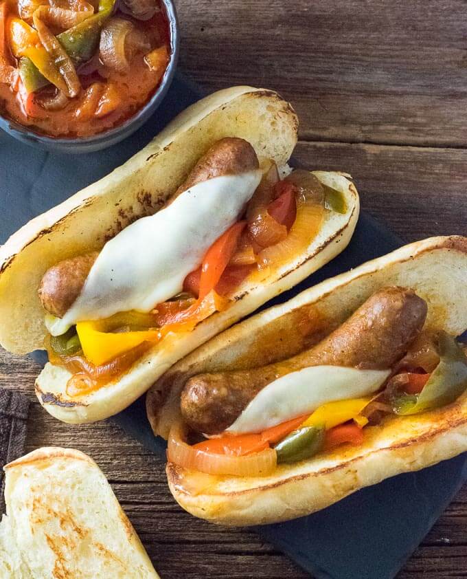 Crock Pot Sausage and Peppers