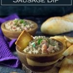 Rotel Sausage Dip recipe #dip #party #appetizer #easy #pork #sausage