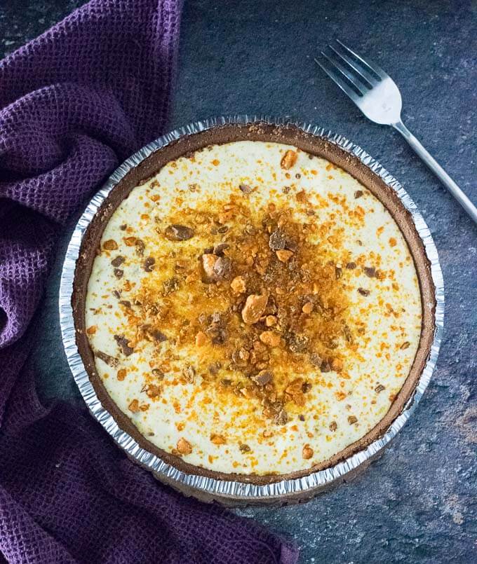 No Bake Butterfinger Pie recipe