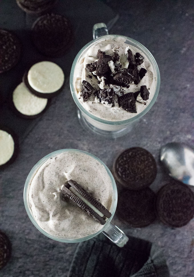 Oreo Fluff Recipe viewed from above.