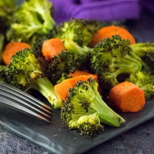 Roasted Broccoli and Carrots