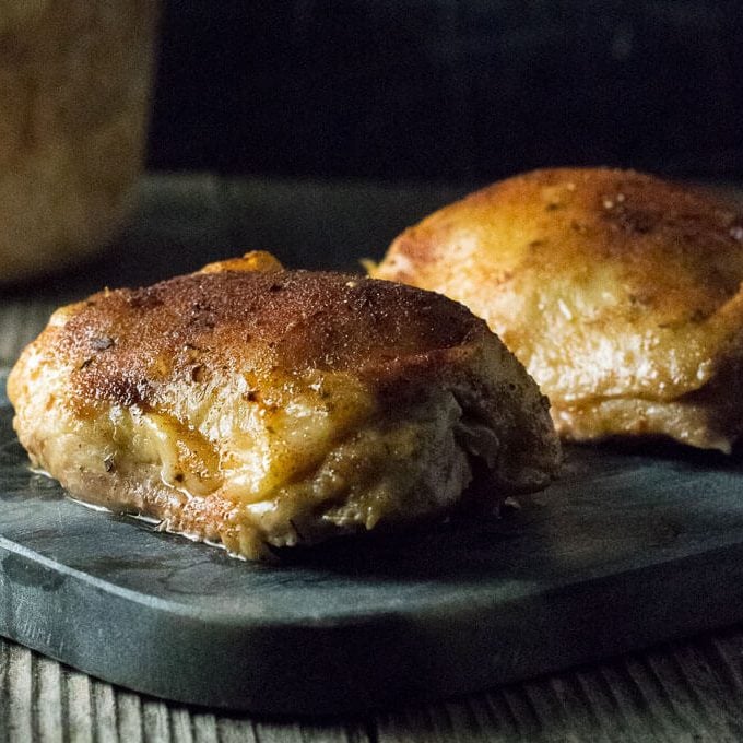 Slow Cooker Chicken Thighs (BoneIn) Fox Valley Foodie