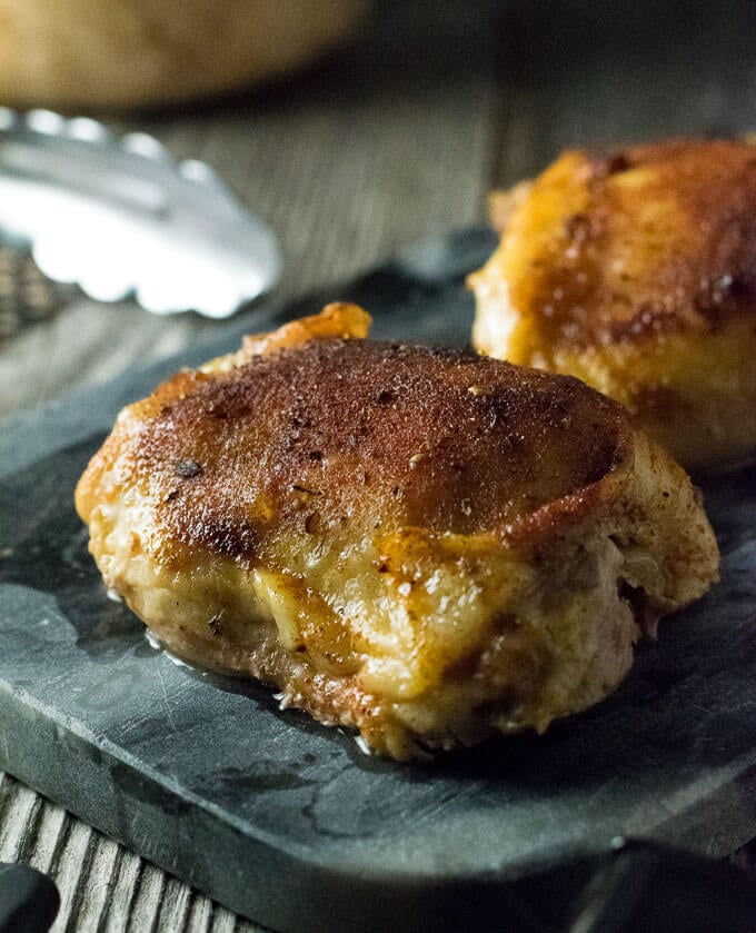 Slow Cooker Chicken Thighs (Bone-In) - Fox Valley Foodie