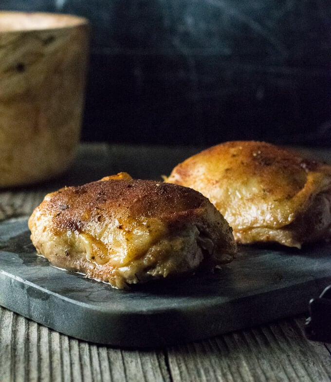 Slow Cooker Chicken Thighs Bone In