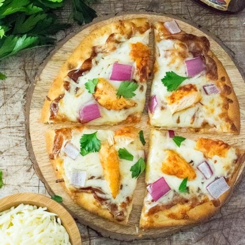 Easy BBQ Chicken Pizza