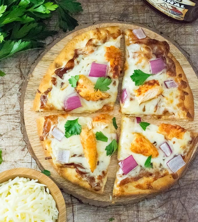 Easy BBQ Chicken Pizza