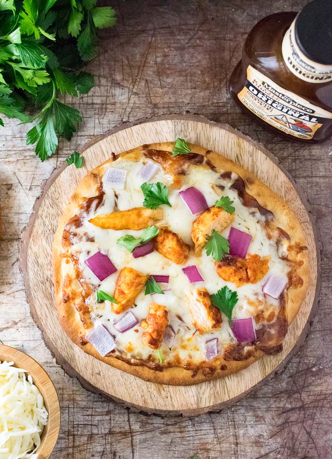 Easy BBQ Chicken Pizza