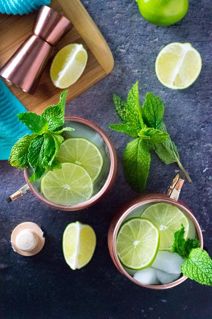 Serving this Moscow Mule with Gin recipe.