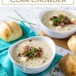 Homemade Clam Chowder recipe #seafood #chowder #soup #clams #dinner #lunch