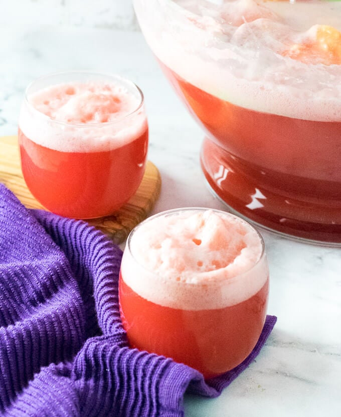 How to Make Party Punch with sherbet.