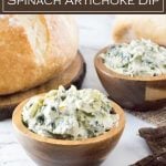 Cold Spinach Artichoke Dip recipe #party #appetizer